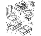 Kenmore 1069638622 shelf parts diagram