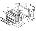 Kenmore 1069638622 freezer door parts diagram