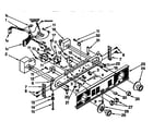 Kenmore 11098573800 washer / dryer control panel parts diagram