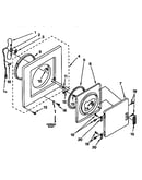 Dryer front panel and door parts