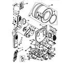 Kenmore 11098573100 dryer bulkhead parts diagram