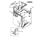 Kenmore 11098573800 dryer support and washer parts cabinet harness parts diagram