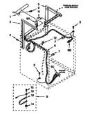 Dryer support and washer parts cabinet harness parts