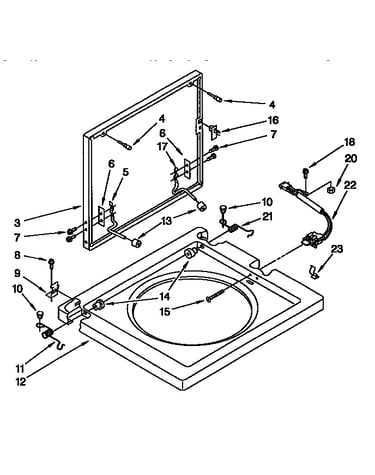 Washer top and lid parts