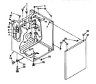 Kenmore 11098573800 washer cabinet parts diagram