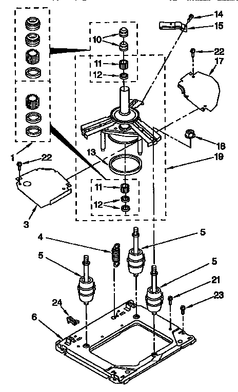 Machine base parts