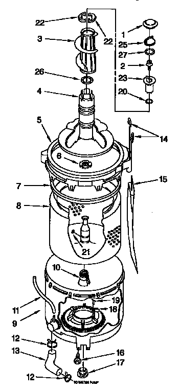 Tub and basket parts