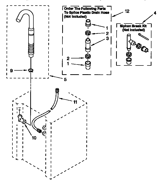 Washer water system parts