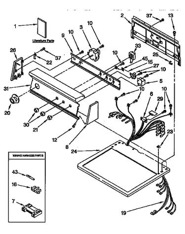 Top and console parts