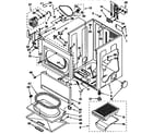 Kenmore 11096591410 cabinet parts diagram
