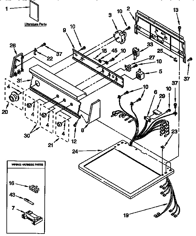 Top and console parts