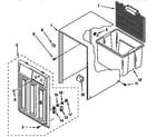 Kenmore 106953502 cabinet parts diagram
