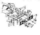 Kenmore 11098575800 washer / dryer control panel parts diagram