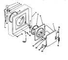Kenmore 11098575800 dryer front panel and door parts diagram
