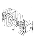 Dryer front panel and door parts
