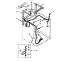 Kenmore 11098575100 dryer support and washer parts cabinet harness parts diagram
