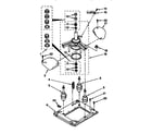 Kenmore 11098575800 machine base parts diagram