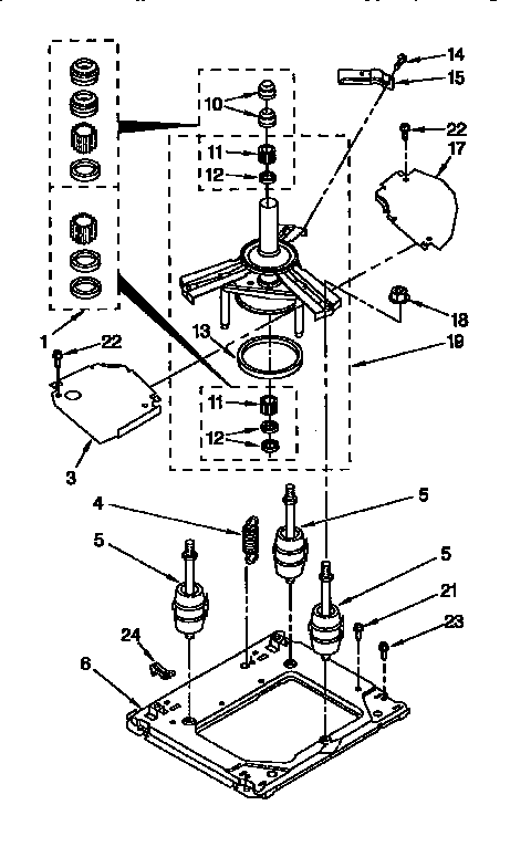 Machine base parts