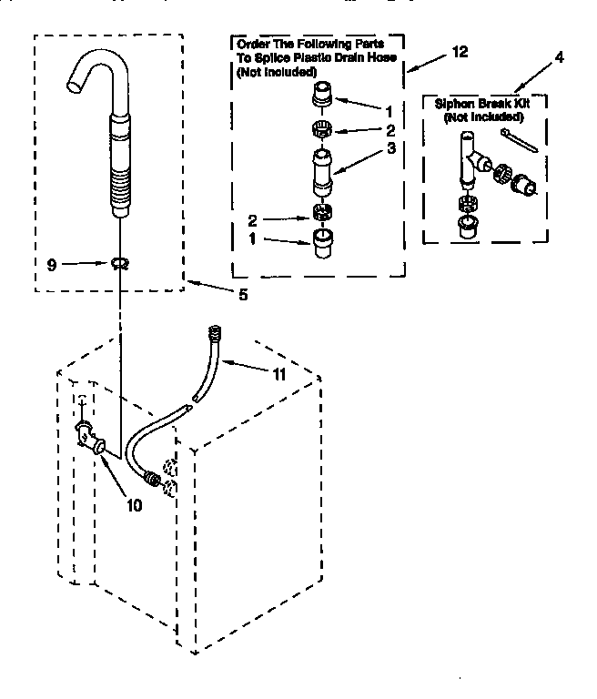 Washer water system parts