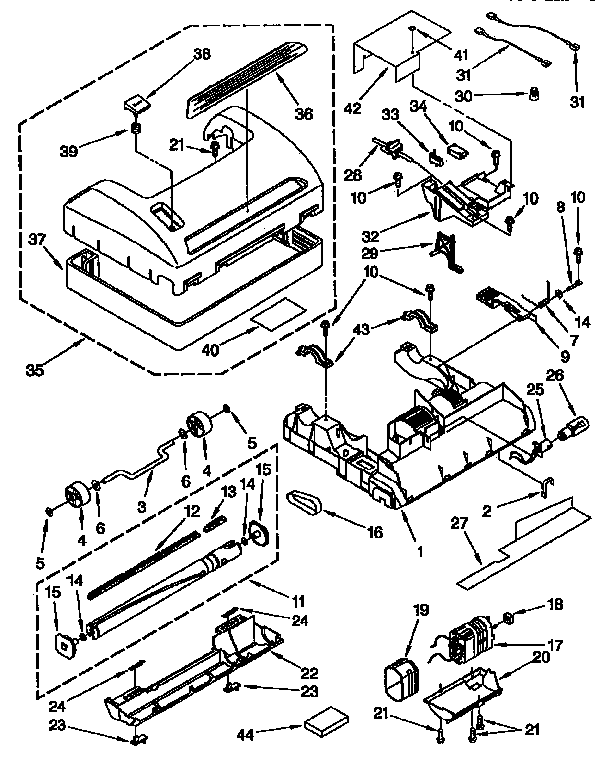 Nozzle and motor parts