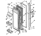 Kenmore 1069542821 refrigerator door parts diagram