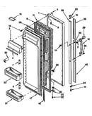 Refrigerator door parts