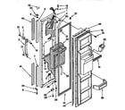 Kenmore 1069542811 freezer door parts diagram