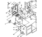 Kenmore 1069542821 dispenser front parts diagram