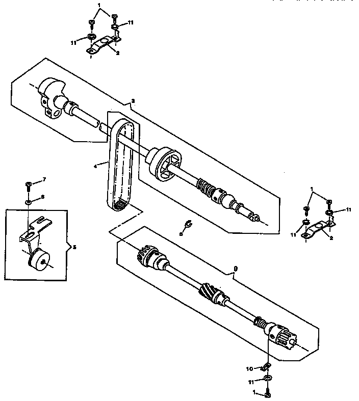 Arm shaft drive system
