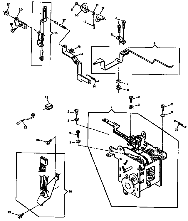 Pattern stitch length control and cam controlled feed