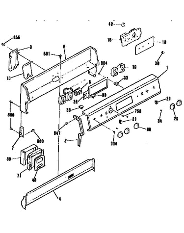Backguard section