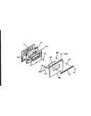 Oven door section