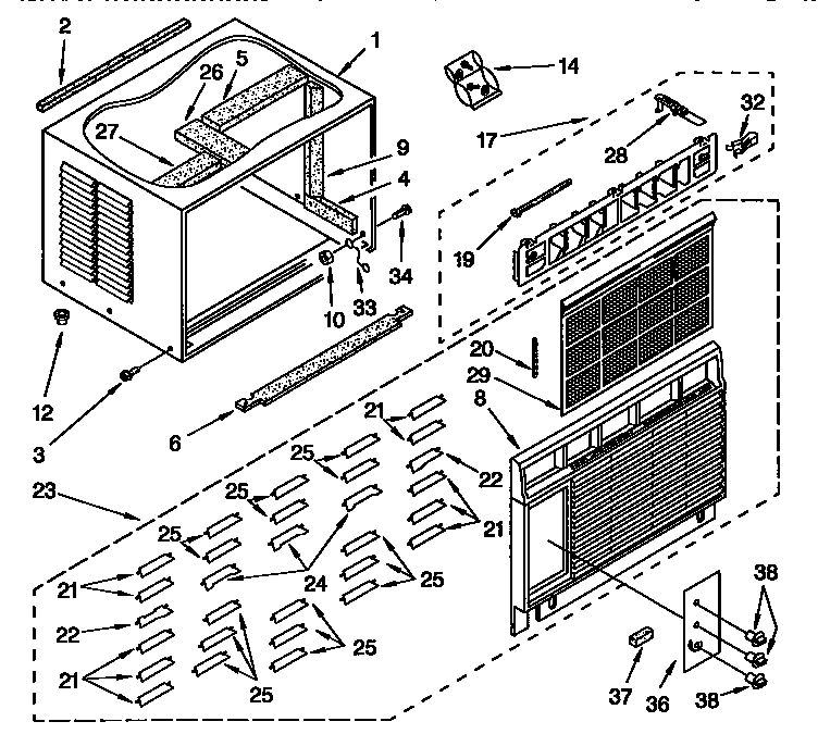 Cabinet parts