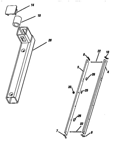 Extension support bracket