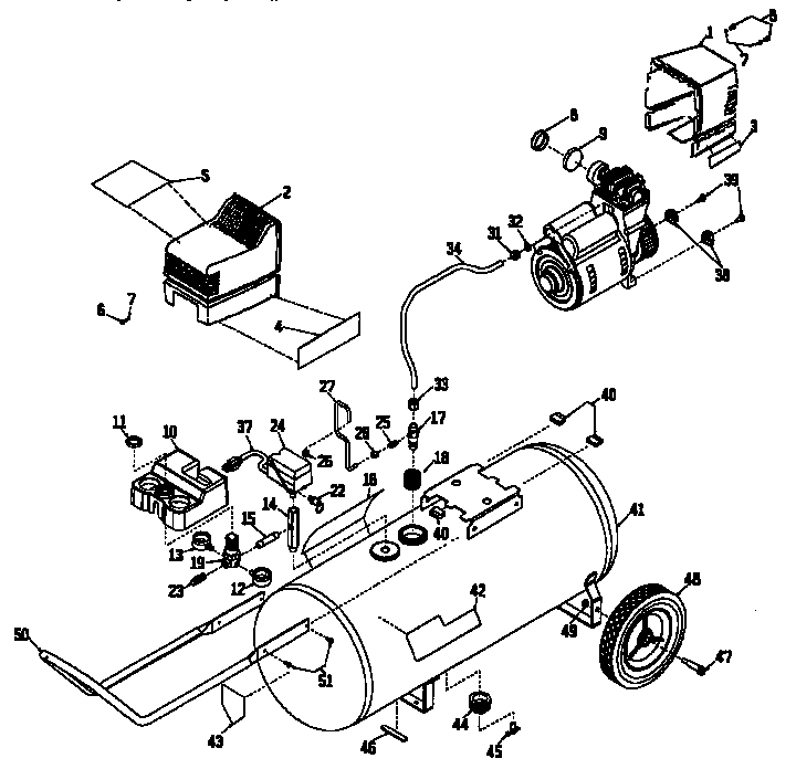 Air compressor diagram
