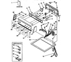 Kenmore 11097590110 top and console parts diagram