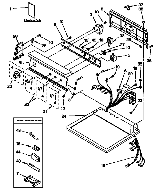 Top and console parts