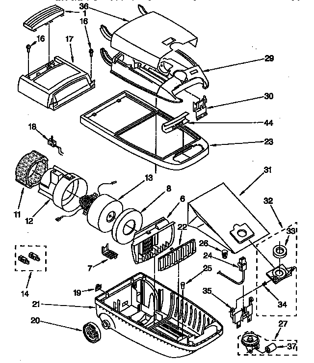 Vacuum cleaner parts