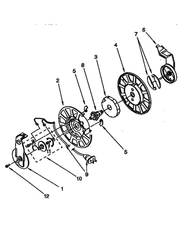 Power cord reel parts