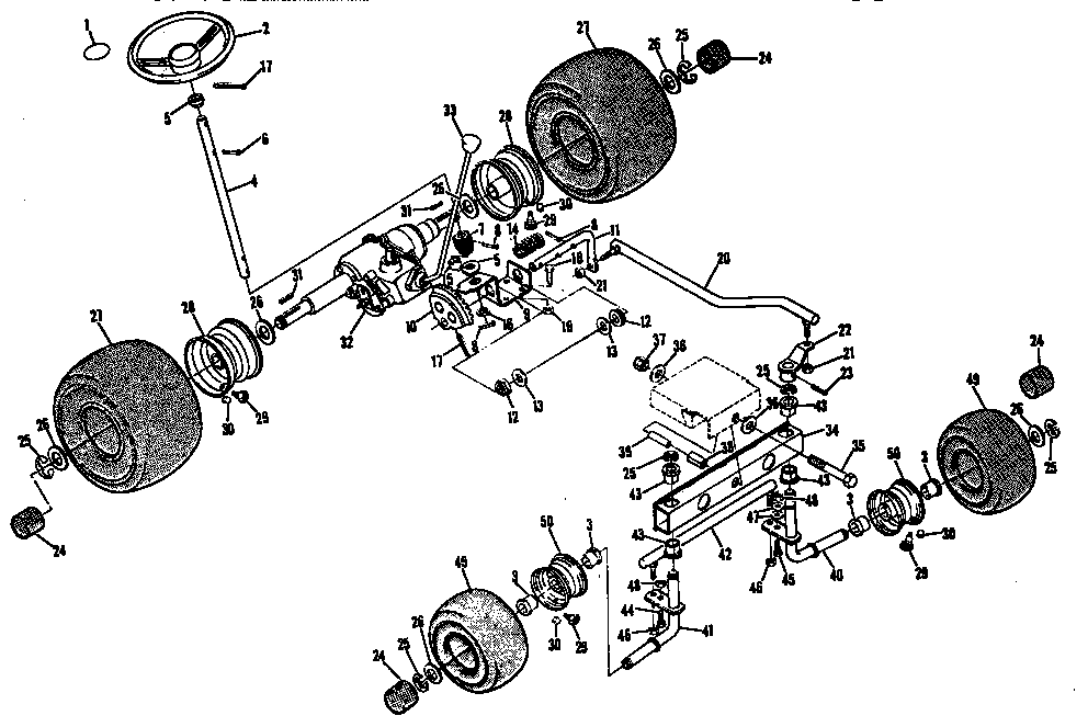 Steering and front axle