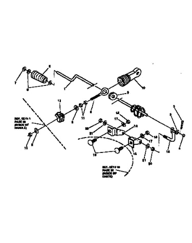 Chute control rod repair parts