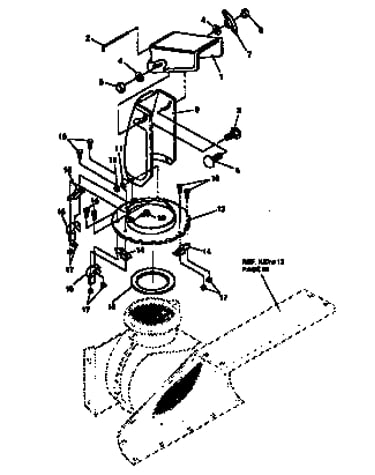 Discharge chute repair parts
