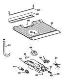 Freezer floor & control parts