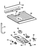 Freezer floor & control parts