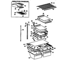 Kenmore 3639634717 shelf parts diagram