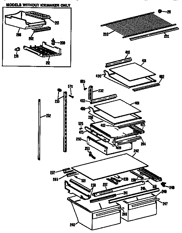 Shelf parts