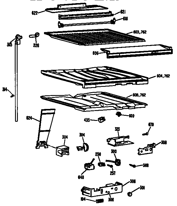 Compartment separator parts
