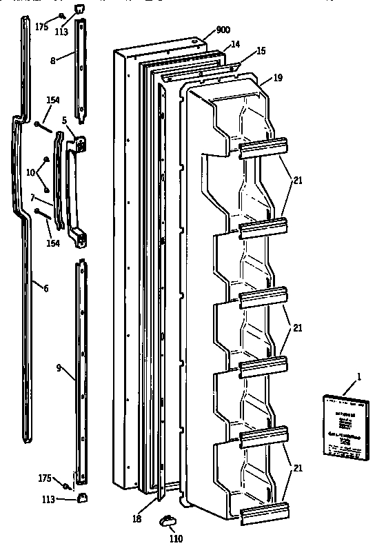 Freezer door