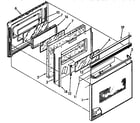 Kenmore 6644428916 upper oven door parts diagram