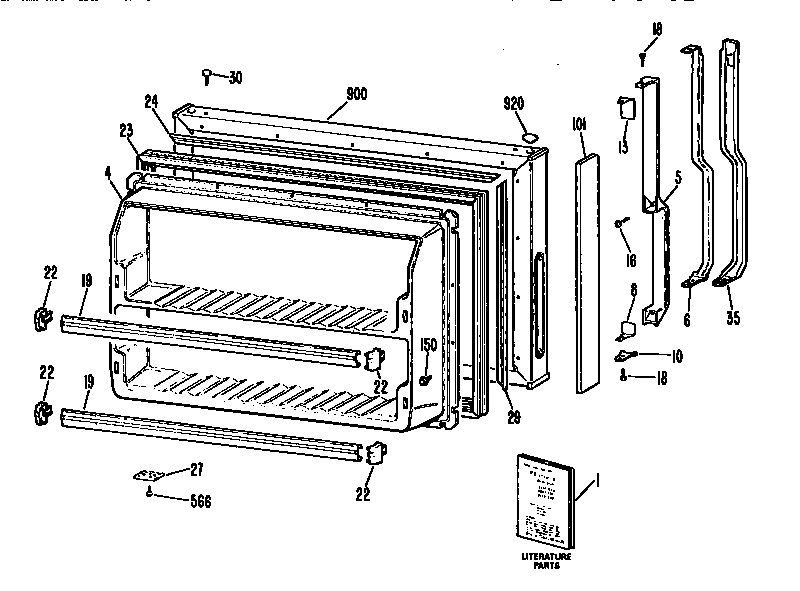Freezer door